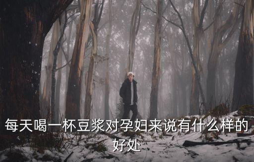 每天喝一杯豆漿對孕婦來說有什么樣的好處