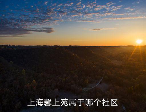 上海馨上苑屬于哪個社區
