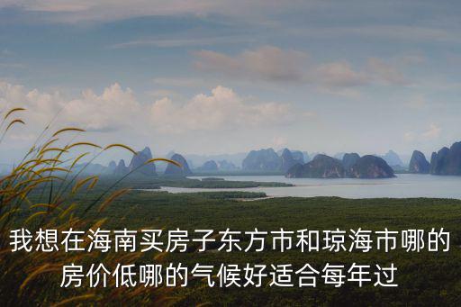 我想在海南買房子東方市和瓊海市哪的房價低哪的氣候好適合每年過