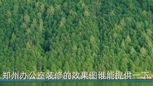 鄭州辦公室裝修的效果圖誰能提供一下
