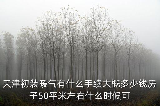 天津初裝暖氣有什么手續大概多少錢房子50平米左右什么時候可