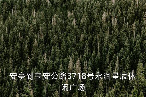 上海市嘉定區永潤星辰家具，安亭到寶安公路3718號永潤星辰休閑廣場