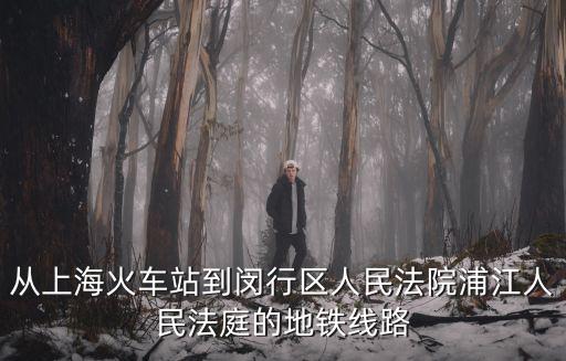 從上海火車站到閔行區(qū)人民法院浦江人民法庭的地鐵線路