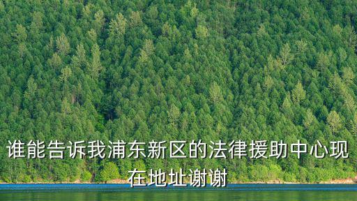上海浦東法律援助中心地址查詢，誰能告訴我浦東新區(qū)的法律援助中心現(xiàn)在地址謝謝