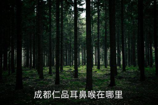 成都仁品耳鼻喉在哪里