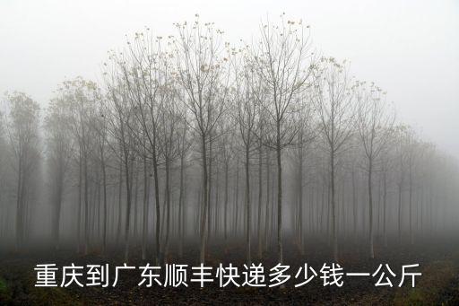 重慶市寄快遞到廣東多少錢，重慶到廣州郵包裹1斤多少錢