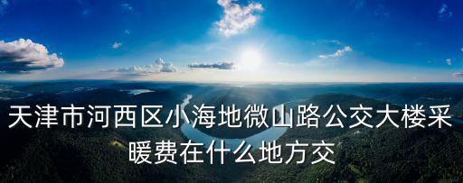 天津市河西區小海地微山路公交大樓采暖費在什么地方交