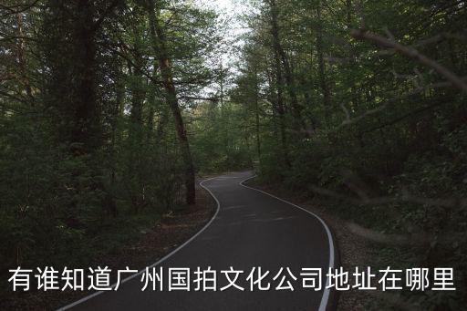 有誰知道廣州國拍文化公司地址在哪里