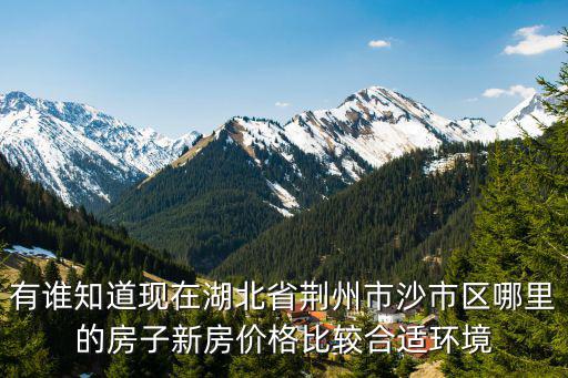 有誰知道現在湖北省荊州市沙市區哪里的房子新房價格比較合適環境