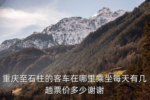 重慶至石柱的客車在哪里乘坐每天有幾趟票價多少謝謝