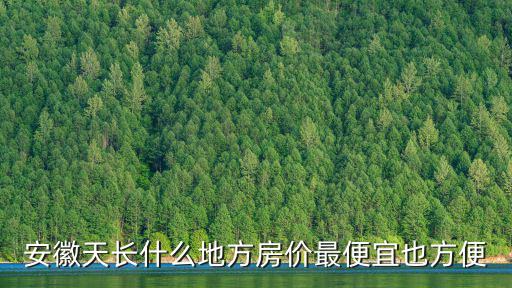 安徽天長什么地方房價最便宜也方便