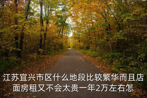 江蘇宜興市區什么地段比較繁華而且店面房租又不會太貴一年2萬左右怎