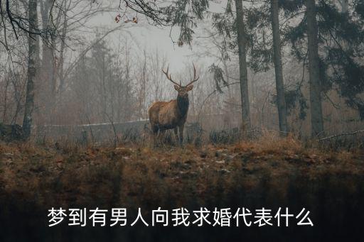 夢到有男人向我求婚代表什么