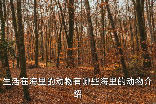 大海里的動(dòng)物,我國(guó)海域的海洋生物有哪些知名度?