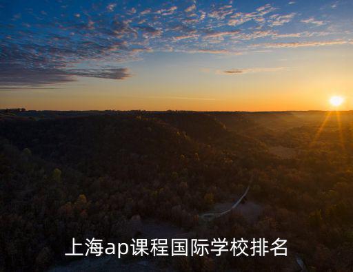 上海ap課程國際學校排名
