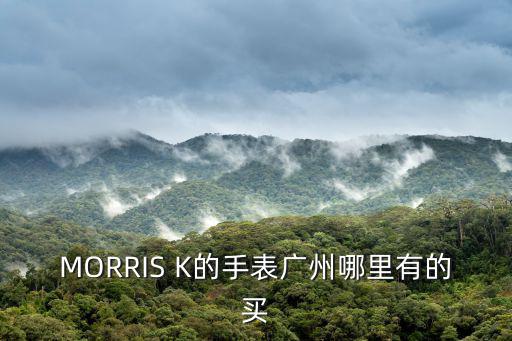 MORRIS K的手表廣州哪里有的買