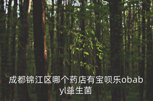 成都錦江區哪個藥店有寶唄樂obabyl益生菌