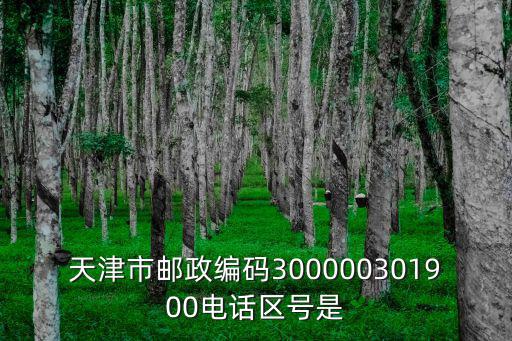 天津市郵政編碼300000301900電話區(qū)號是