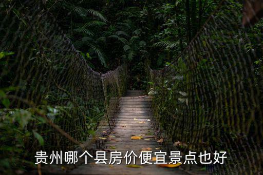 貴州哪個縣房價便宜景點也好