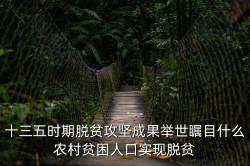 脫貧成果,十三五時期的脫貧攻堅成果村貧人口實現脫貧