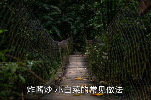 炸醬炒 小白菜的常見做法