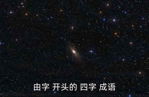 由字 開頭的 四字 成語