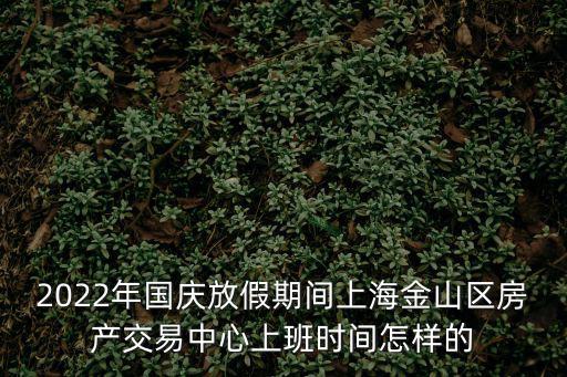 2022年國慶放假期間上海金山區房產交易中心上班時間怎樣的