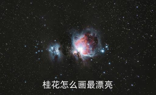 桂花怎么畫最漂亮