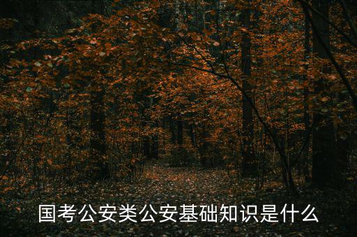 公安基礎(chǔ),公務(wù)員考試公安基礎(chǔ)知識(shí)題目分為三種類型