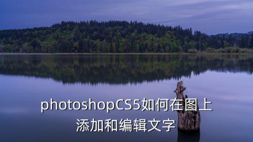 photoshopCS5如何在圖上添加和編輯文字
