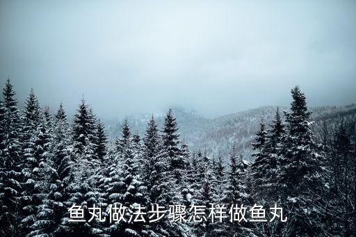 怎樣做魚丸,在家自制魚丸怎么做?
