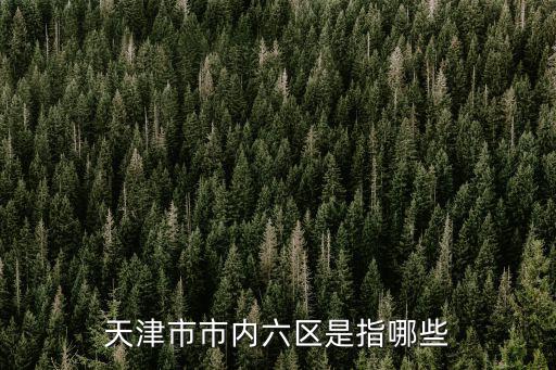 天津市市內(nèi)六區(qū)是指哪些