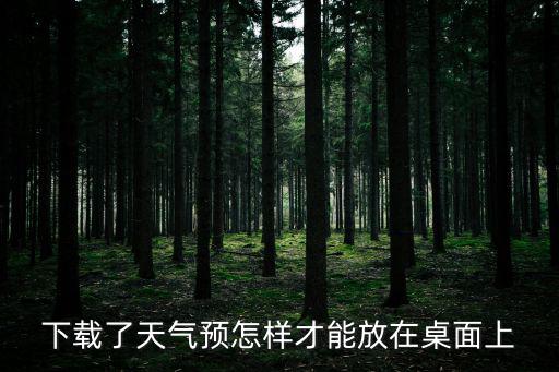 上海天氣預報軟件下載到桌面，上海市天氣預報