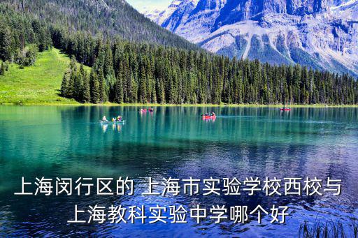 上海閔行區的 上海市實驗學校西校與上海教科實驗中學哪個好