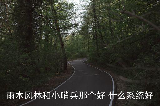 雨木風林和小哨兵那個好 什么系統好