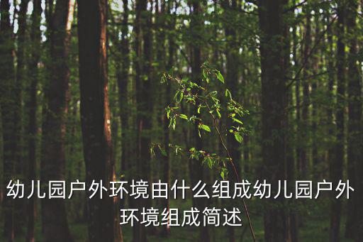 幼兒園戶外環境由什么組成幼兒園戶外環境組成簡述