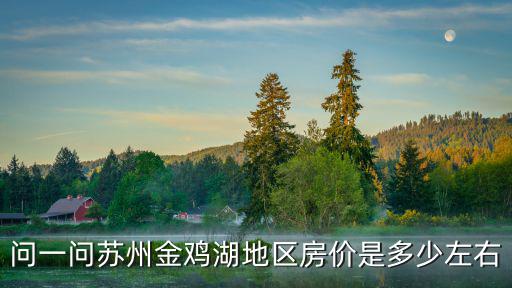 問一問蘇州金雞湖地區房價是多少左右