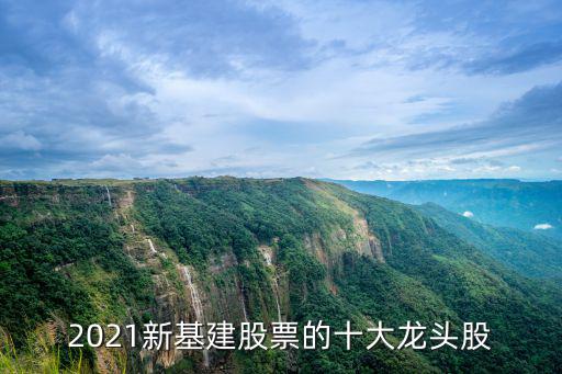 2021新基建股票的十大龍頭股