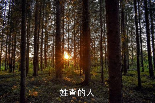 姓查的人