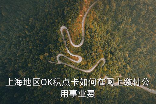 上海地區OK積點卡如何在網上繳付公用事業費