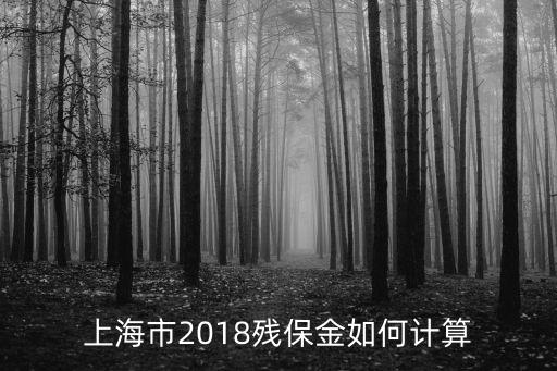 上海市2018殘保金如何計算