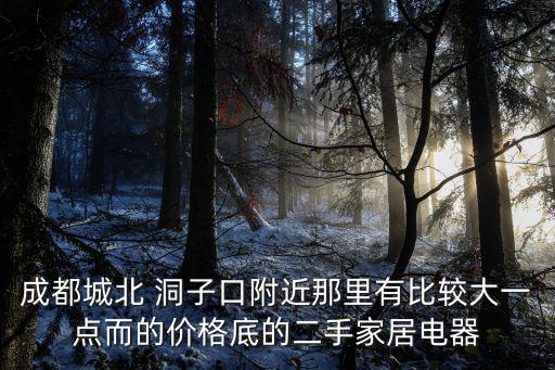 成都城北 洞子口附近那里有比較大一點(diǎn)而的價(jià)格底的二手家居電器