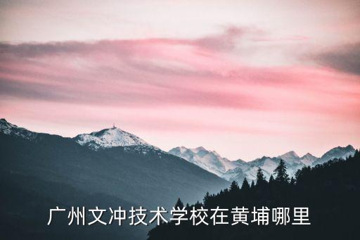 廣州文沖技術學校在黃埔哪里