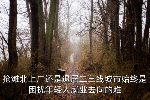 搶灘北上廣還是退居二三線城市始終是困擾年輕人就業(yè)去向的難