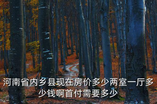 河南省內鄉縣現在房價多少兩室一廳多少錢啊首付需要多少