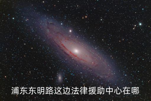 浦東東明路這邊法律援助中心在哪
