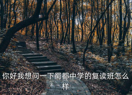 你好我想問一下蜀都中學(xué)的復(fù)讀班怎么樣