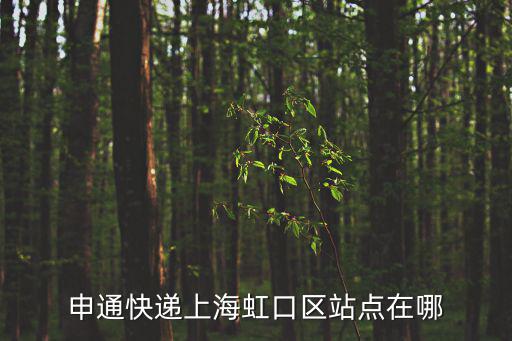 申通快遞上海虹口區(qū)站點(diǎn)在哪