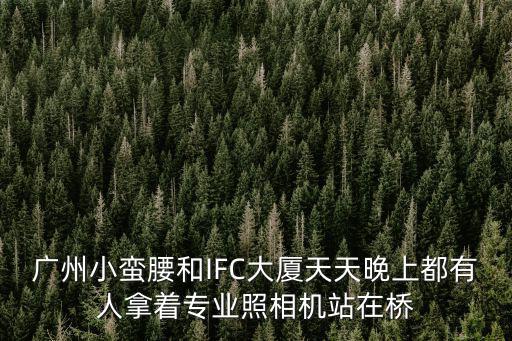 廣州小蠻腰和IFC大廈天天晚上都有人拿著專業照相機站在橋