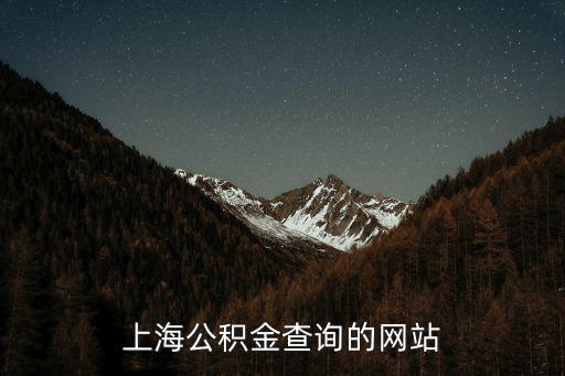 上海公積金查詢的網(wǎng)站